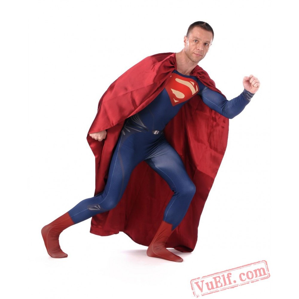 Superman Costumes Lycra Spandex BodySuit Zentai Suit