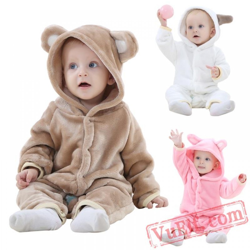 Animal Pink Baby Onesie Pajamas - Baby Kigurumi Onesies