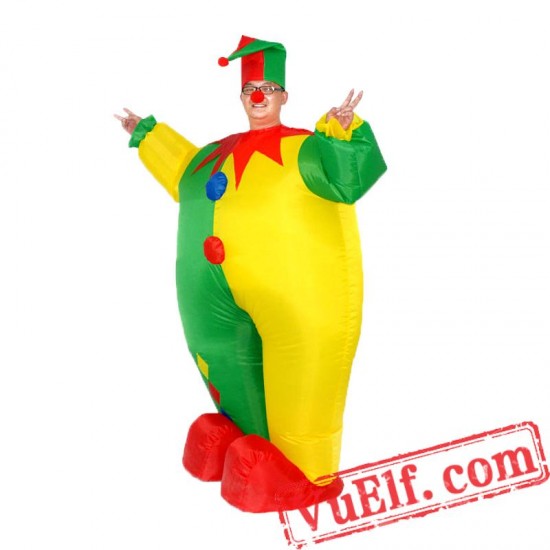 Clown Inflatable Blow Up Costume