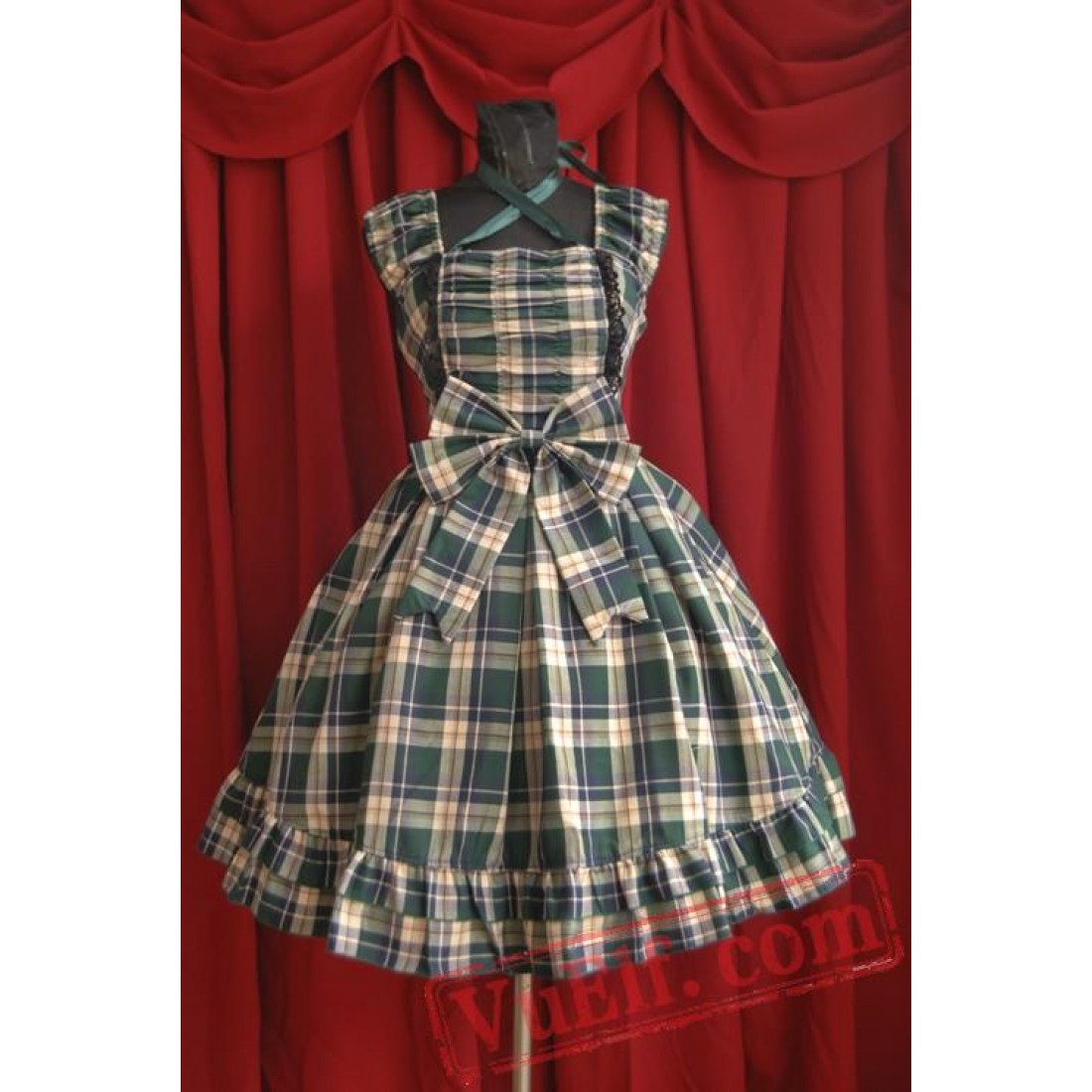 Infanta College Style Gingham Lolita Dress