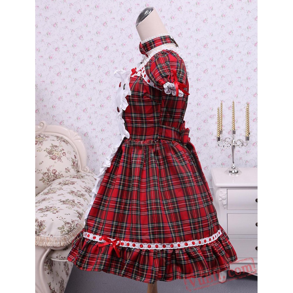 Short Sleeves Cotton Cosplay Lolita Dress