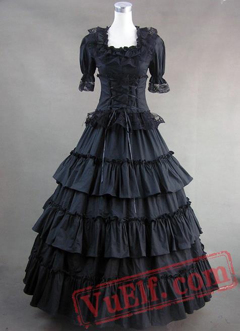 black gothic victorian dress