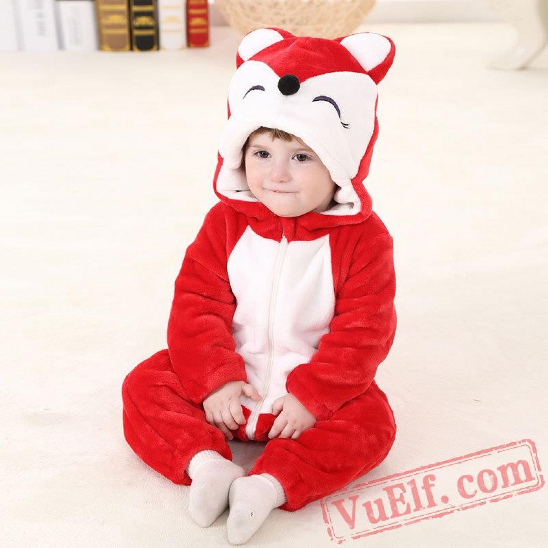 Baby Cute Red Fox Kigurumi Onesie Costumes for Sale