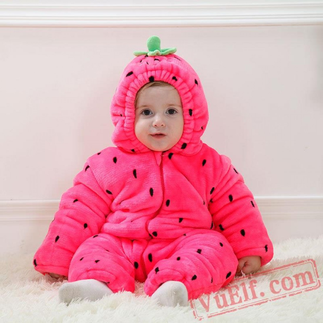 Baby Strawberry Kigurumi Onesie Costumes for Sale