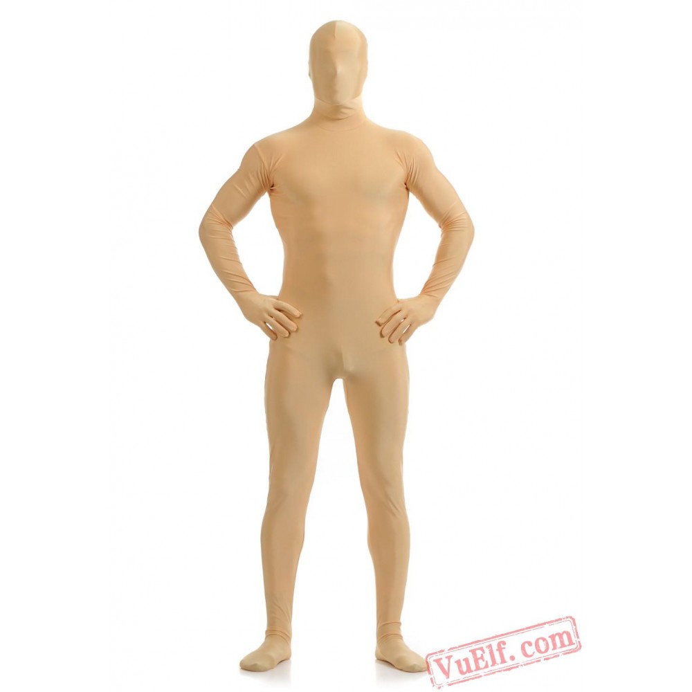 Light Flesh Lycra Spandex Bodysuit Zentai Suit