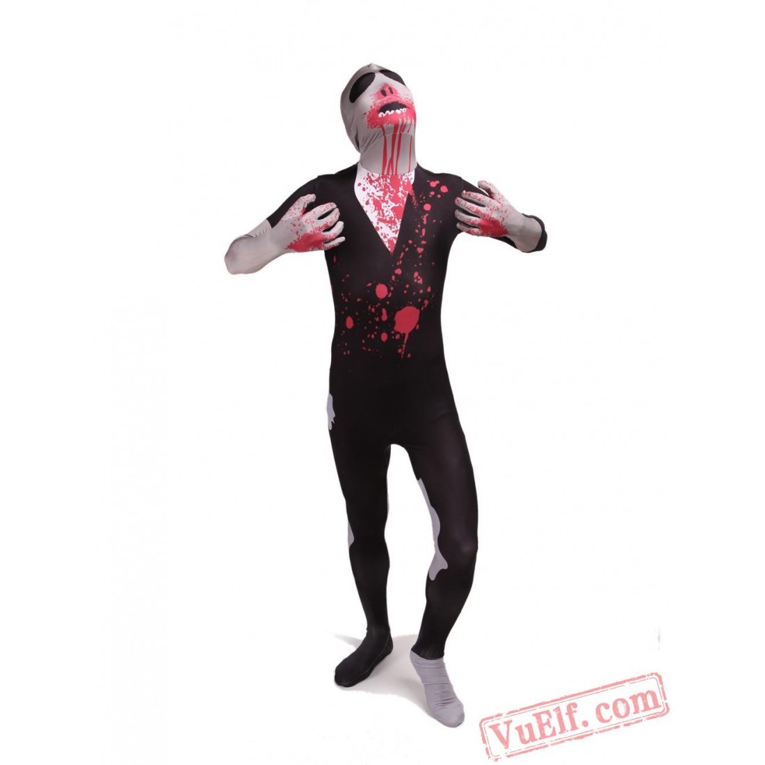Harror Zombie Costumes Lycra Spandex Bodysuit Zentai Suit 8947