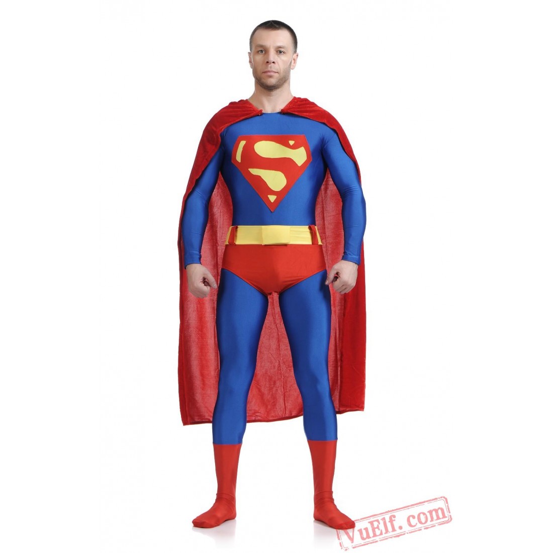 Superman Costumes Lycra Spandex Bodysuit Zentai Suit 